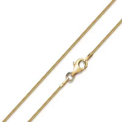Produktbild von MATERIA by Matthias Wagner Gold Schlangenkette 925 Silber vergoldet 1mm in 40 - 120 cm Länge K126