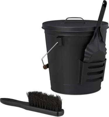 Produktbild von Valo Ascheeimer Set 3 teilig, inkl. Eimer, Schaufel und Besen