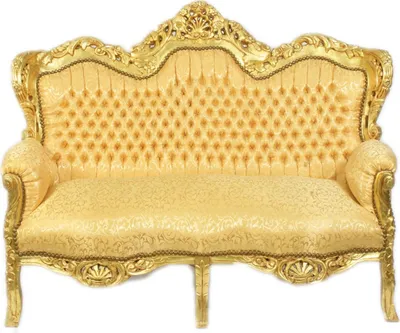 Produktbild von Casa Padrino Barock 2-er Sofa King Gold Muster / Gold - Barock Möbel