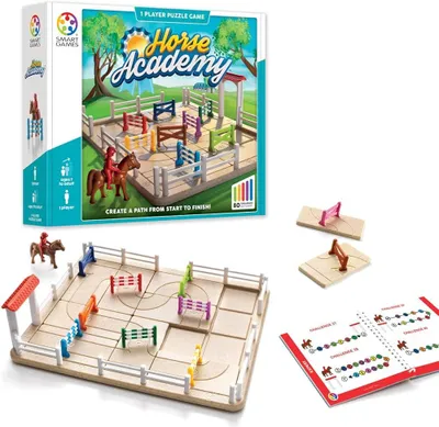 Zdjęcie produktu dla Horse Academy – Gra logiczna z 80 zadaniami