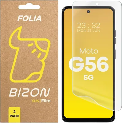 Produktbild von Bizon Glasfolie Sonne Motorola Moto G56 5G [2 PACK]