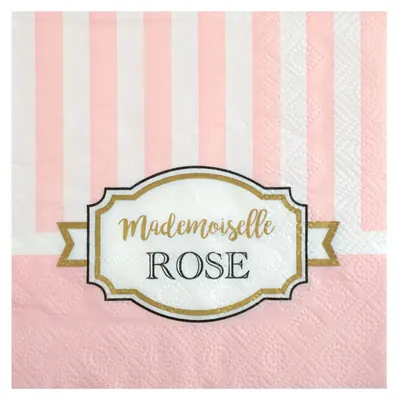Produktbild von 20 Cocktailservietten Baby Shower Rosa 25 x 25 cm - Einheitsgröße