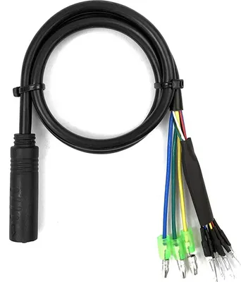 Imagen del producto de Adaptador de cable para la conversión de bicicletas a bicicletas eléctricas, con conector hembra, sensor Hall de 6 pines y sensor de fase de 3 pines, para accesorios de conversión de bicicletas eléctricas