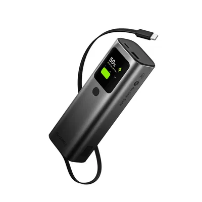 Produktbild von SHARGE  Powerbank 20000 mAh mit integriertem USB-C Kabel 165W PD Schnellladung