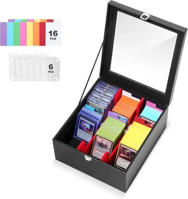 Produktbild von Pokémon Trading Card-Display - Kartenschutz - Kartenaufbewahrung - Sammlerausstattung - Kartenbeschützer - Kartenaufbewahrungskästchen
