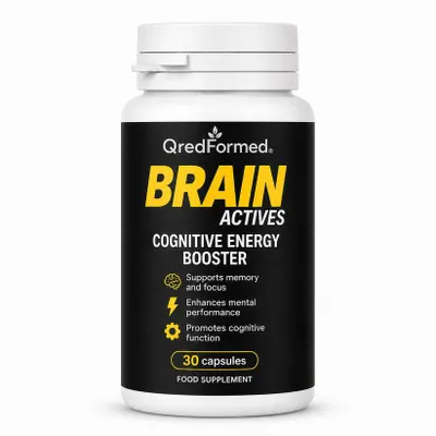 Produktbild von Brain Actives - Formel zur Unterstützung von Konzentration & mentaler Leistungsfähigkeit – 30 Capsules