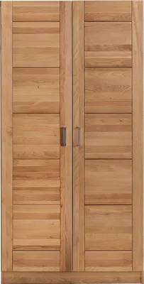 Produktbild von Kleiderschrank Türen Holz Kernbuche teilmassiv Natur geölt 2-türig Pia