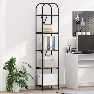 Image de Maison Exclusive - Étagère bibliothèque, 5 niveaux, 40 x 30 x 183 cm, en panneaux de particules