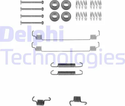 Produktbild von DELPHI Zubehörsatz Bremsbacken LY1261 Hinten für RENAULT KANGOO (KC0/1)