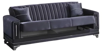 Immagine prodotto di Divano moderno 3 posti soggiorno tessile grigio design divano tre posti
