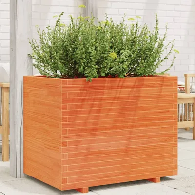 Image de Maison Exclusive - Jardinière cire marron 90x60x72 cm bois de pin massif