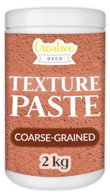 Imagen del producto de Pasta texturizada de grano grueso Creative Deco, 2 kg, rojo ladrillo