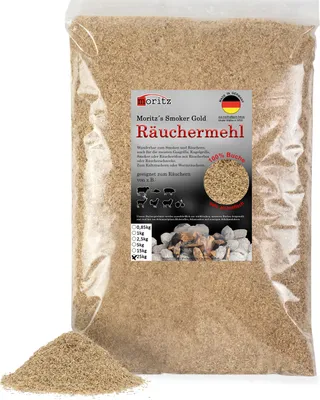 Produktbild von Moritz 25kg Räuchermehl Buche fein 0,5 -1 mm Räuchern I Kalträuchern von Fisch Fleisch Wurst Käse Gemüse auch für BBQ I Grill - Räucherspäne