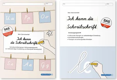 Produktbild von Ich kann die Schreibschrift + Übungsheft zu den Buchstabenverbindungen -Schulausgangsschrift - 2 Hefte