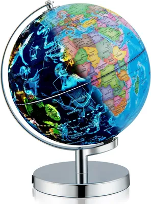 Produktbild von Weltglobus, Beleuchtete Globen, Leuchtglobus, 3-in-1-Weltkugel mit Sternbild, LED-Nachtlicht, Geographie-Lernkugel für Klassenzimmer, Büro, Dekoration
