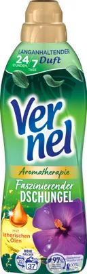 Produktbild von VERNEL Weichspüler 37 WL Aromatherapie Faszinierender Dschungel 814ml
