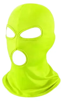 Obrázek produktu pro Maska "Sturmhauben" se 3 otvory, neonově zelená, univerzální velikost, polyester