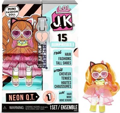 Immagine prodotto di MGA LOL Surprise J.K. Bambola moda QT neon con scarpe