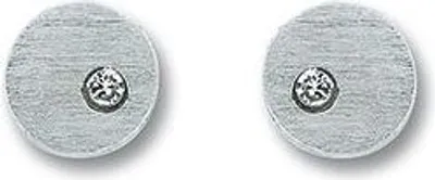 Produktbild von Ohrstecker rund Zirkonia 925/- Silber rhodiniert