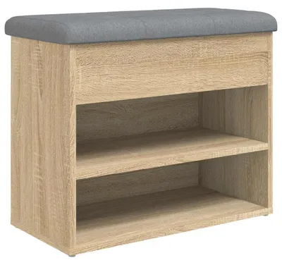 Obrázok produktu pre vidaXL Lavica na topánky Sonoma dub 62x32x50 cm Materiál na báze dreva