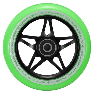 Obrázok produktu pre Kolesá na kolobežku - S3 - 110 mm - čierne/zelené - Blunt Scooters
