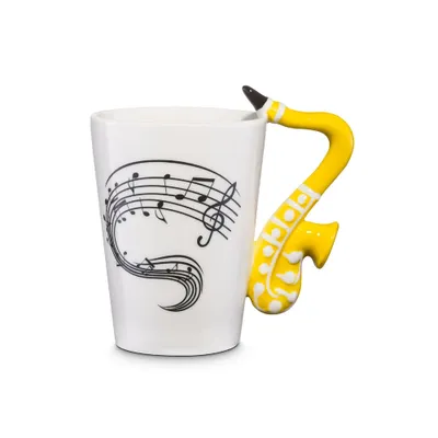 Obrázok produktu pre Saxofón hudobný hrnček hudobný hrnček darček