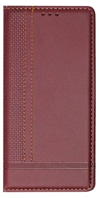 Obrázek produktu pro Pouzdro pro Infinix Note 30 5G/4G kožené flipové pouzdro s funkcí stojánku Tmavě červená