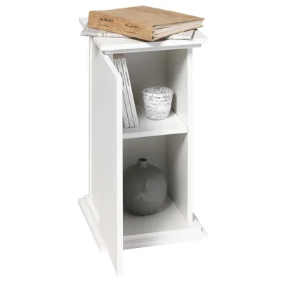 Zdjęcie produktu dla Stolik boczny FMD z drzwiczkami 57,4 cm Biały