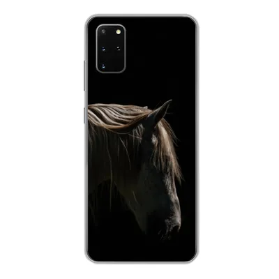 Produktbild von MuchoWow® Handyhülle Schutzhülle Hülle für Samsung Galaxy S20 Plus Pferd - Tiere - Weiß Silikon Softcase Handy Hülle - Hartschale