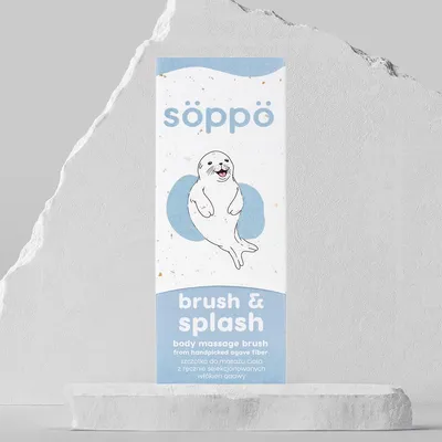 Obrázok produktu pre Masážna kefa na telo z ručne zbieraných vlákien agáve | Brush & Splash