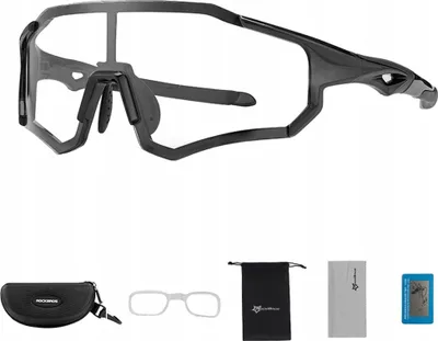 Zdjęcie produktu dla Okulary Rowerowe Rockbros 10181 Fotochromowe Uv400 - Czarne