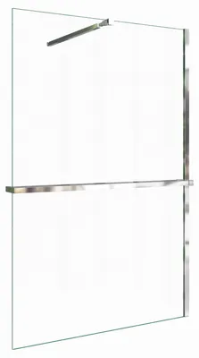 Produktbild von Duschspa Walk-In Dusche 80x200cm Duschwand mit Handtuchhalter mit Stabilisator 8mm NANO ESG-Glas Duschregal Duschtrennwand F084