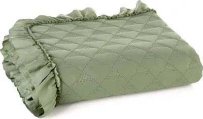 Immagine prodotto di Copriletto Vanesa 170x210 verde chiaro con volant Eurofirany