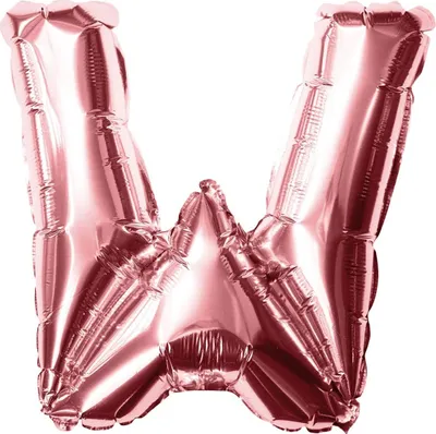 Produktbild von Oblique Unique Folien Luftballon Buchstabe W Geburtstag JGA Hochzeit Party Deko Ballon - roségold