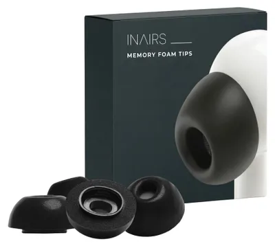 Productafbeelding van Oortips met traagschuim voor AirPods Pro, 5 paar, maat S, zwart