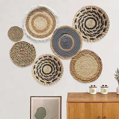 Immagine prodotto di Set di 7 decorazioni da parete in stile boho per l'arredamento del soggiorno
