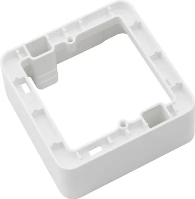 Produktbild von 1-fach Aufputz-Rahmen McPower ''Cup',' 80x80x45mm, mit Montagebohrung, poliert / Hochglanz