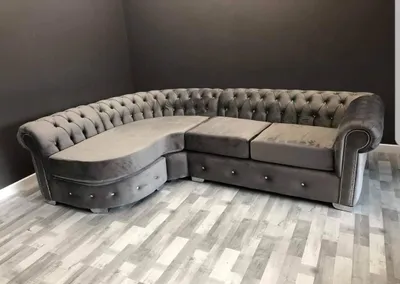 Image de Classique salon canapé Chesterfield rembourré siège garniture d'angle groupe Nouveau