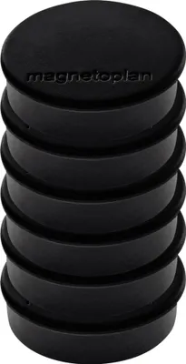 Produktbild von Magnet Discofix Hobby 16645612 25mm schwarz 6 Stück Packung mit 10 Stück