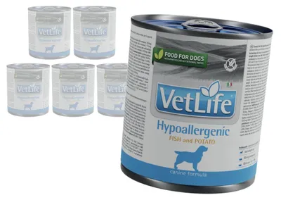 Zdjęcie produktu dla Farmina Vet Life Hypoallergenic Fish & Potato 6x300g Hipoalergiczna Mokra Karma Dla Psa z Rybą