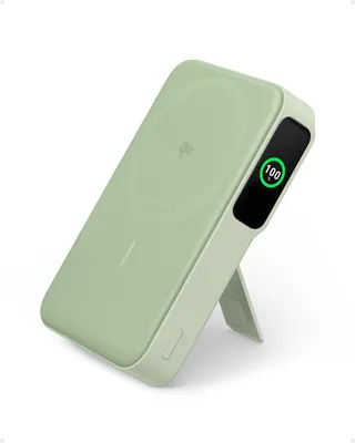 Produktbild von Anker MagGo magnetische Powerbank 10000mAh Qi2 15W mit Halterung