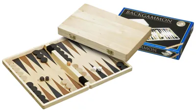 Immagine prodotto di Cassetta backgammon in legno, 33 X 21 X 4 Cm