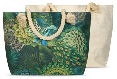 Produktbild von Bag Happiness 43x60 cm - mandalas & peacock