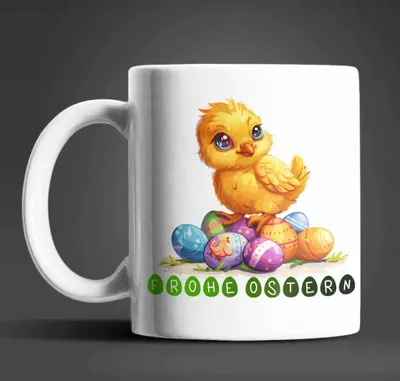 Produktbild von Ostern Küken Ostereier Keramik Kaffeetasse Teetasse Tasse Geschenke