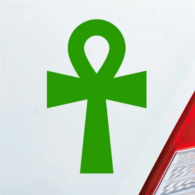 Produktbild von Auto Aufkleber Heilige Katze Holy Cat Ägypten Egypt Car 10x15 cm Hellgrün Sticker Heckscheibenaufkleber
