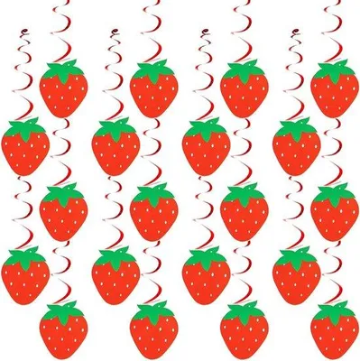 Immagine prodotto di Striscione con fragole per feste per neonati e compleanni