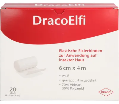 Produktbild von DracoELFI Elast.Fixierbinde gekreppt 4mx6cm cello, 20 St BIN