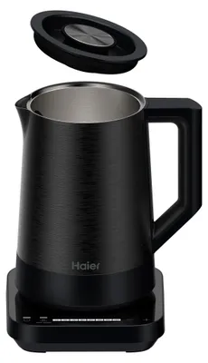 Productafbeelding van Haier I-Master Serie 5 HKE5A 011, 1,7 liter, 2200 W, Zwart, Roestvrij staal, Instelbare thermostaat, Waterniveau-indicator