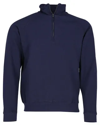 Produktbild von Fruit of the Loom Classic Zip Neck Sweat ,Farbe: deep navy ,Größe: XL