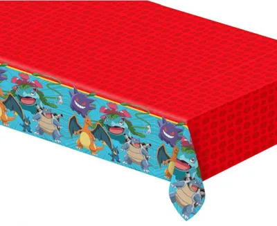 Produktbild von Pokémon-Tischdecke (wiederverwendbar), 120 x 180 cm, 1 Stück